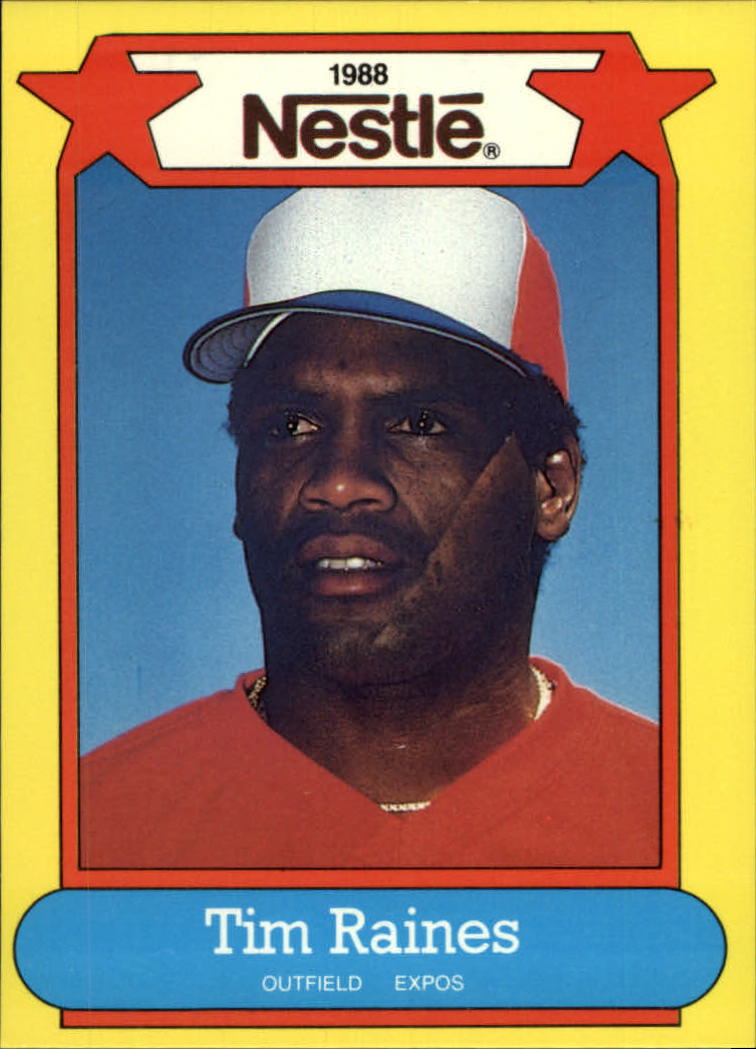 1988 Nestle Baseball Cards     031      Tim Raines